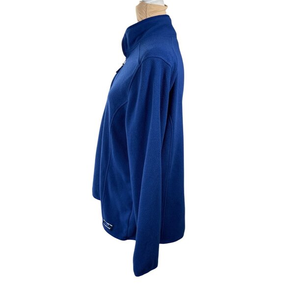 L.L. Bean Women's 1/4 Zip Pullover Fleece Top Blue XL Extra Large Mock Neck - Picture 2 of 8